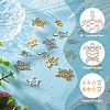  Jewelry 16Pcs 8 Style 201 Stainless Steel Filigree Joiners Links & Pendants STAS-PJ0001-37-13