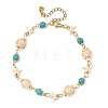 Ocean Starfish Turtle Anklets AJEW-AN00847-02-2