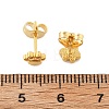 PVD Vacuum Plating 304 Stainless Steel Dog Paw Print Stud Earrings for Women EJEW-P212-15G-4