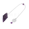 Natural Amethyst Pointed Dowsing Pendulums PW-WG7BB67-05-1