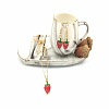 Fruits Alloy Enamel Pendant & Dangle Earrings Sets WGD4C05-04-1