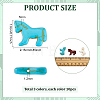30Pcs 3 Colors Synthetic Turquoise Dyed Horse Beads G-PH0003-43-2