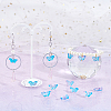 Two Tone Transparent Spray Painted Glass Beads GLAA-SC0001-58A-5