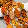 Dyed Natural Agate Beads Strands G-U029-F01-1