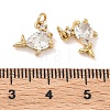 Brass Micro Pave Cubic Zirconia Pendants KK-A291-11B-G-3