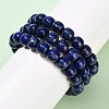 Natural Lapis Lazuli Stretch Bracelets BJEW-F523-06B-4