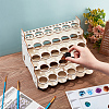 5-Layer Wooden Craft Paint & Brash Rack DIY-WH0401-05-3