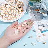 80Pcs 3 Styles Natural Mixed Shell Pendants SHEL-NB0001-71-3