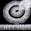 Polyester Flower Lace Ribbon OCOR-WH0105-178A-1