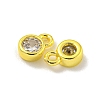 Brass Micro Pave Cubic Zirconia Charms KK-L075-017G-02-2