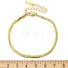 304 Stainless Steel Herringbone Chain Bracelets for Women BJEW-U019-04G-06-5