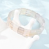 Natural Quartz Crystal Beaded Stretch Bracelets for Unisex G-K303-02O-2