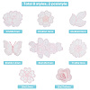 16Pcs 8 Style Polyester Lace Computerized Embroidery Ornament Accessories DIY-AR0002-37-2