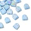 20Pcs UV Plating Acrylic Beads OACR-YW0005-01D-1