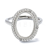 Adjustable 925 Sterling Silver Ring Components STER-K179-15P-2