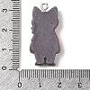 Opaque Resin Cat Pendants RESI-S399-07A-3