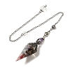 Resin Bullet Dowsing Pendulum Big Pendants G-H058-01AS-13-1