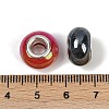 Opaque Resin European Beads RESI-C059-01E-3