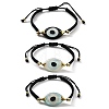 Evil Eye Acrylic Link Bracelets BJEW-U027-01G-2