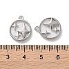 Rack Plating Alloy Acrylic  Pendants FIND-M038-18P-3