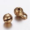 Ion Plating(IP) 304 Stainless Steel Bell Charms UNKW-N0001-02G-1