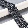 Natural Snowflake Obsidian Beads Strands G-K362-I16-06-2