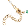 Glass Beaded Link Chain Bracelets for Women BJEW-JB12977-4