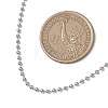 2MM 304 Stainless Steel Ball Chain Necklaces NJEW-JN05800-4