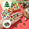 30Pcs Christmas Theme Transparent Glass Beads GLAA-YW0003-85-3