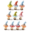 Autumn Theme Smiling Mushroom Porcrlain Big Pendants PORC-C012-01-1