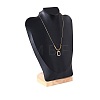 Bust Shaped PU Leather Jewelry Necklace Display Stands ODIS-B002-02B-04-1