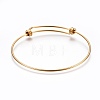 304 Stainless Steel Bangles BJEW-F357-01G-3