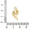 Brass Micro Pave Cubic Zirconia Pendants KK-I381-07G-01-3