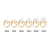 Brass Micro Pave Cubic Zirconia Cup Peg Ring Settings KK-B166-04G-4