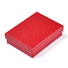 Rhombus Textured Cardboard Jewelry Boxes CBOX-T006-01J-3