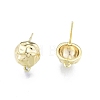 Brass Stud Earrings Findings KK-G432-27G-2