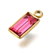 304 Stainless Steel Rhinestone Pendants STAS-Z125-12I-G-2