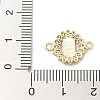 Rack Plating Brass Micro Pave Clear Cubic Zirconia Religion Virgin Mary Connector Charms KK-L224-094G-06-3