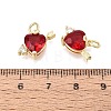 Valentine's Day Brass Micro Pave Cubic Zirconia Charms KK-Q072-05G-3