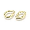 Brass Irregularity Spring Gate Rings KK-U072-43B-G-2