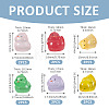 12Pcs 6 Styles Luminous Resin Chick Diaplay Decoration RESI-TAD0001-04-4