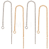 24Pcs 2 Colors Brass Stud Earring Findings KK-CN0002-04-1