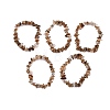 Natural Rutilated Quartz Chip Beaded Stretch Bracelets for Women Men BJEW-L038-01A-4