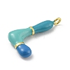 Brass Enamel Pendants X-KK-E093-03G-L-2