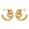 304 Stainless Steel Stud Earrings for Women WGF252D-01-1