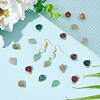 Unicraftale 32Pcs 4 Style Mixed Gemstone Charms G-UN0001-14-2
