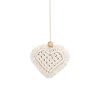 Heart Shaped Boho Handmade Macrame Cotton Hanging Ornament MAKN-PW0001-081A-1
