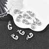 SHEGRACE Brass Micro Pave Clear Cubic Zirconia Pendants XGRQ29396-394P-G-4