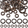 35Pcs Wood Jewelry Findings Coconut Linking Rings COCO-YW0001-01-1