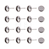100Pcs 304 Stainless Steel Stud Earrings Findings STAS-TAG0001-16-1